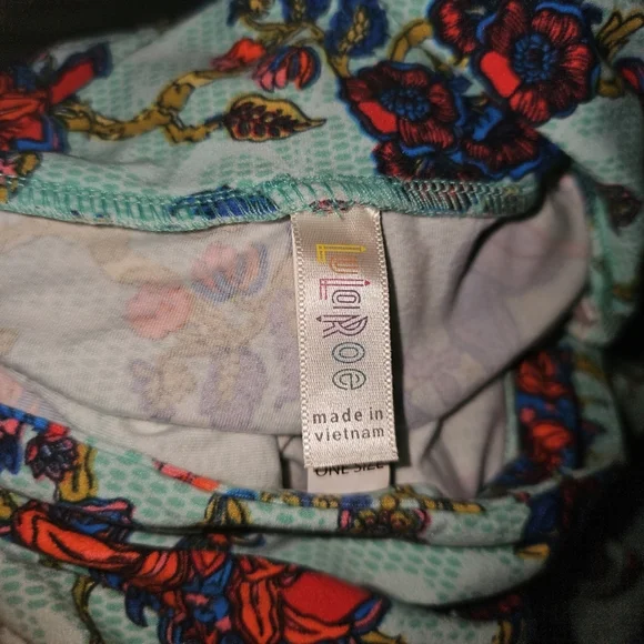 LuLaRoe Multicolor Floral Leggings - Picture 4 of 4